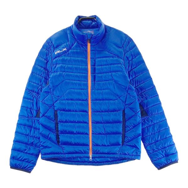 RLX ラルフローレン 異素材切替 長袖ダウンジャケット ブルー系 S