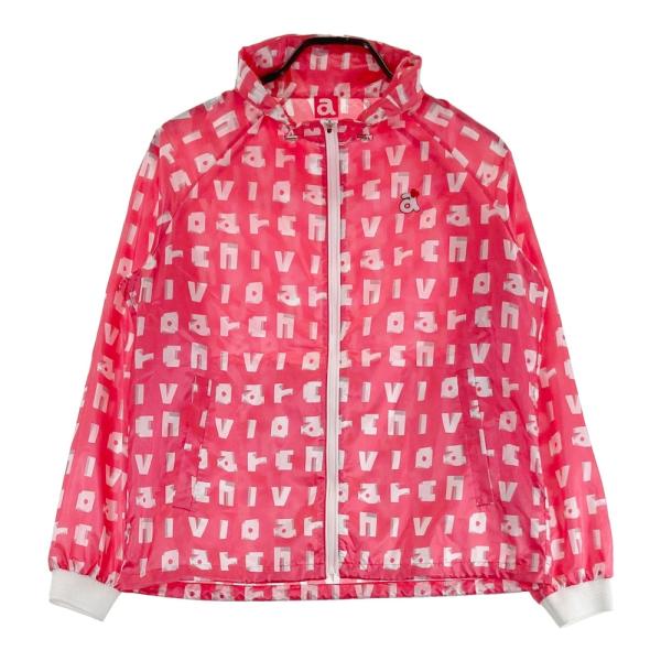 archivio レディースジャケット 36 ベージュ/ピンク　アルチビオ ARCHIVIO アルチビオ ナイロンジャケット ロゴ 総柄 ピンク系 36