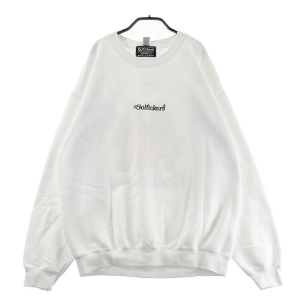 Golfickers スウェット 「SHOPPO」 2021モデル 裏起毛 Golfickers ゴルフィッカーズ 裏起毛 スウェットトレーナー ホワイト系