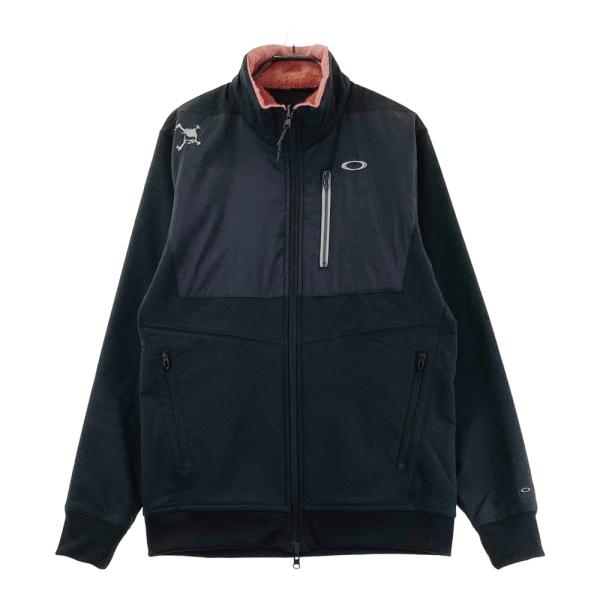OAKLEY オークリー ボア フリースジャケット スカル 黒 XL OAKLEY オークリー フリースボア リバーシブル ジャケット スカル