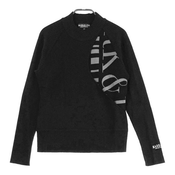 ○★新品未使用　MARK&LONA　防風 クルーニット　38　ブラック stst-used_1-240101564899
