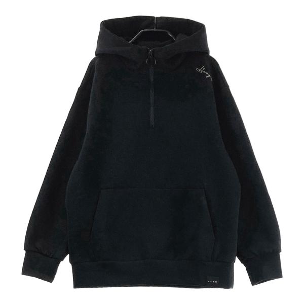 HERG1 エルグワン ハーフジップ スウェットパーカー ブラック系 1