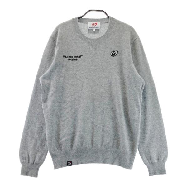 新品サイズXL　グレー　マスターバニーエディション 春セーター 新品】MASTER BUNNY EDITION マスターバニーエディション ニット