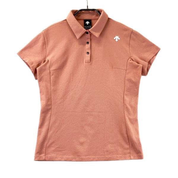 DESCENTE GOLF デサントゴルフ 2024年 半袖ポロシャツ オレンジ系 L