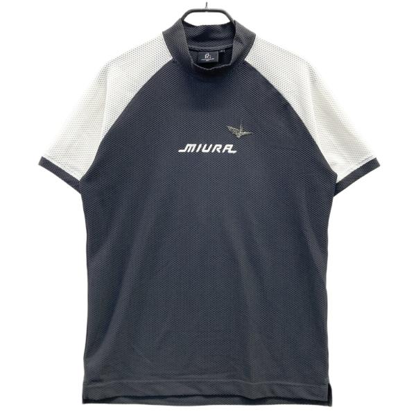 1PIU1UGUALE3 GOLF モックネック 半袖Tシャツ メッシュ グレー系 4