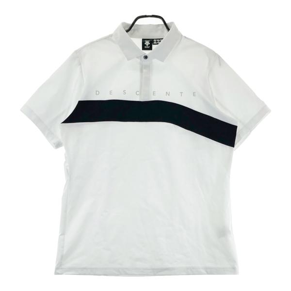 DESCENTE GOLF デサントゴルフ 半袖ポロシャツ ホワイト系 XO ゴルフ