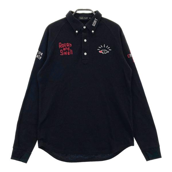 ROUGH&SWELL ラフアンドスウェル 長袖ポロシャツ ボタンダウン