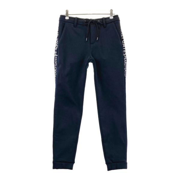 PEARLY GATES パーリーゲイツ 裏フリース ロングパンツ ブラック系 0