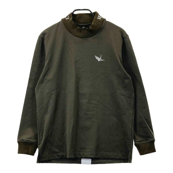 サイズ：IV 1PIU1UGUALE3 GOLF GRT189 NYU083 ハイネック長袖Tシャツ  カーキ系 [240101573700] ゴルフウェア メンズ ストスト 1PIU1UGUALE3 GOLF GRT189 NYU083 ハイネック長袖Tシャツ カーキ系 IV
