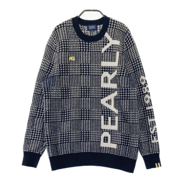 PEARLY GATES パーリーゲイツ カシミヤ ニットセーター グレンチェック
