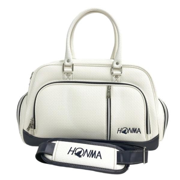 HONMA ホンマゴルフ 2WAY ボストンバッグ ホワイト系 ゴルフウェア