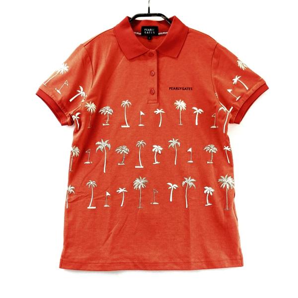 PEARLY GATES パーリーゲイツ 2023年 半袖ポロシャツ オレンジ系 0