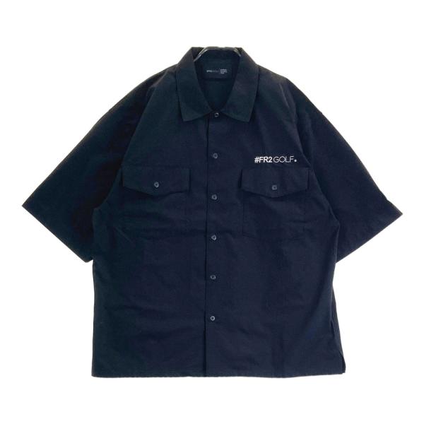 FR2 GOLF エフアールツーゴルフ 半袖シャツ ブラック系 L ゴルフウェア