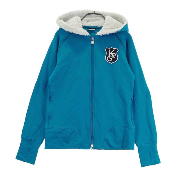 KAPPA GOLF カッパゴルフ  ジップパーカー フードボア  ブルー系 L ゴルフウェア レディース