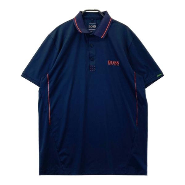 HUGO BOSS 新品未使用　プレミアム　メンズ　ポロシャツ　M HUGO BOSS ヒューゴボス 半袖ポロシャツ ネイビー系 XL メンズ