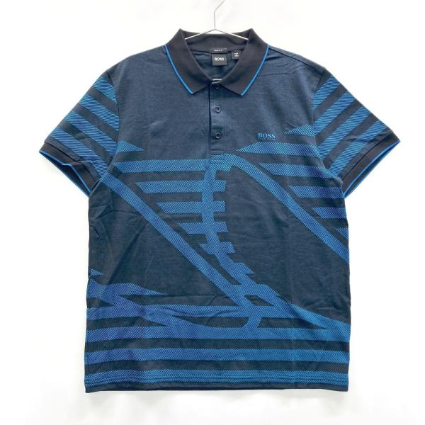 HUGO BOSS ヒューゴボス 半袖ポロシャツ ネイビー系 XL メンズ