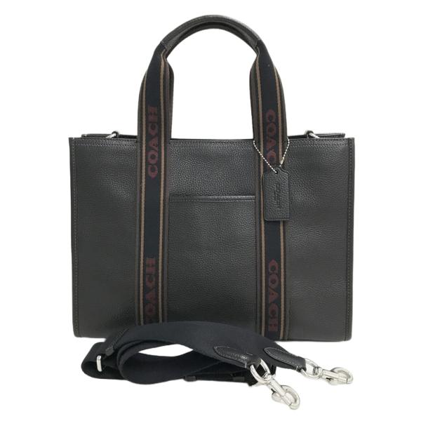 COACH コーチ CM067 スミストートバッグ 2WAY レザー ブラック系