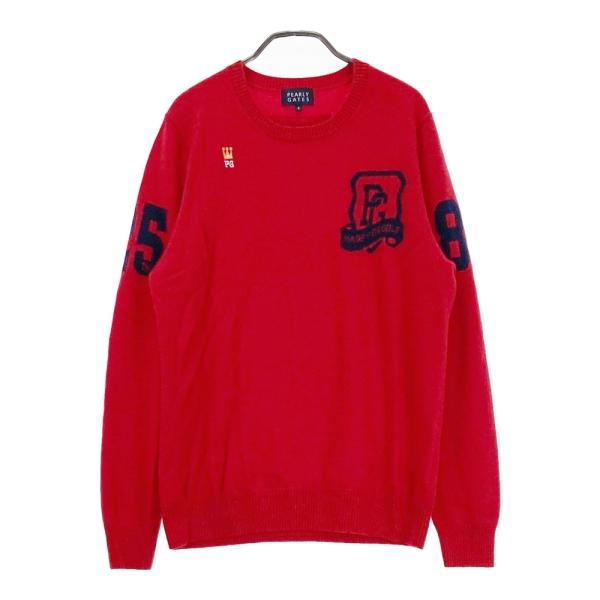 PEARLY GATES パーリーゲイツ カシミヤ ニットセーター 25周年 レッド