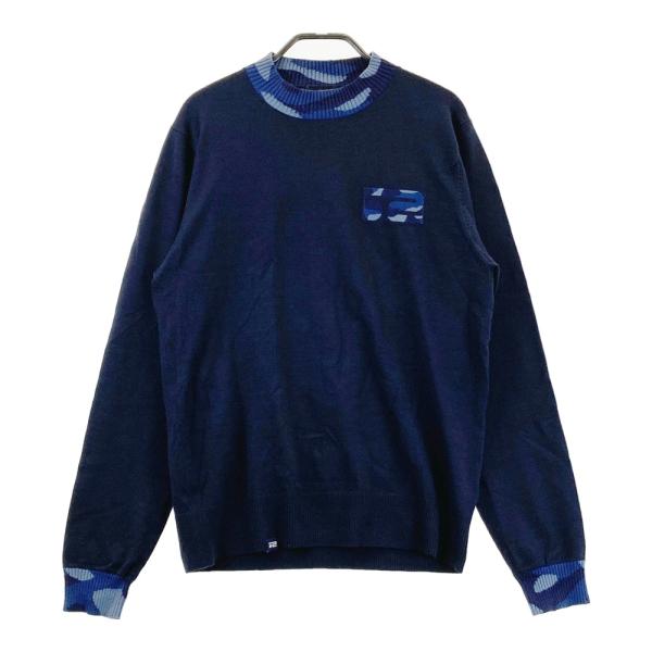 ROSASEN ロサーセン ニット セーター ネイビー系 L ゴルフウェア