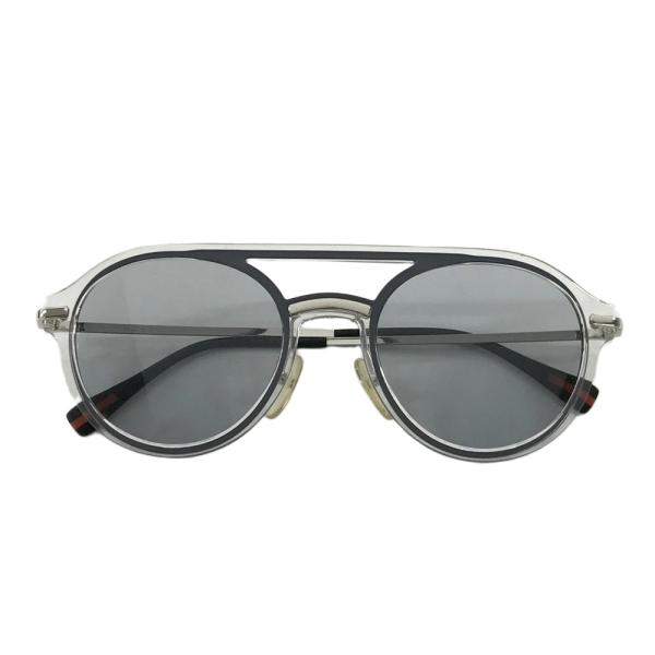 PRADA プラダ SPR51S ダブルブリッジ ラウンド サングラス グレー グレーレンズ プラダ シンボル サングラス | PRADA