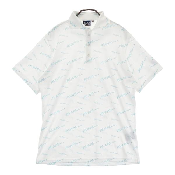 MUTA MARINE ムータマリン 半袖ポロシャツ ロゴ柄 ホワイト系 6 ゴルフ