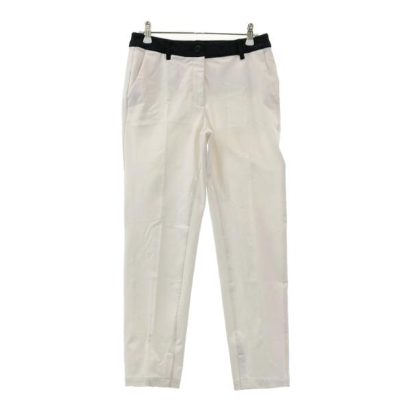 新品ブラックアンドホワイト　Black & White ゴルフパンツ　裏起毛　M BLACK&WHITE ブラックアンドホワイト ストレッチパンツ ホワイト系 S