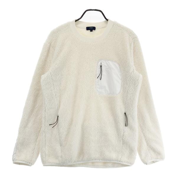 CALLAWAY キャロウェイ ボア フリース ジャケット ブルゾン ホワイト系