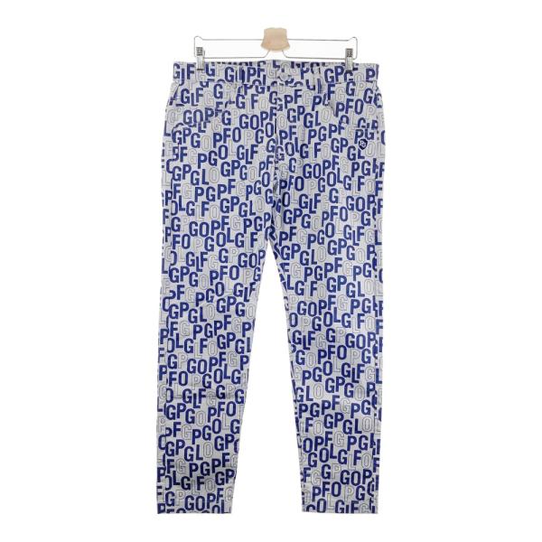 PEARLY GATES パーリーゲイツ ストレッチパンツ ロゴ総柄 グレー系 6