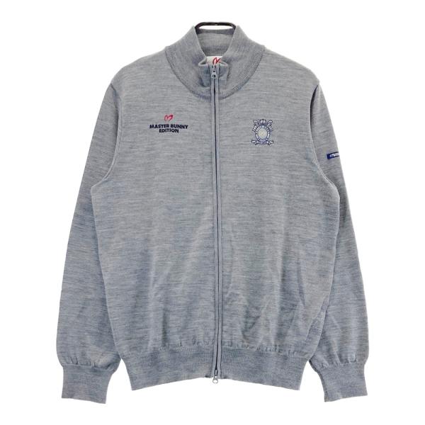 マスターバニーエディション ニット ジップ パーカー グレー 0 ゴルフ MASTER BUNNY EDITION マスターバニーエディション ウール ニット