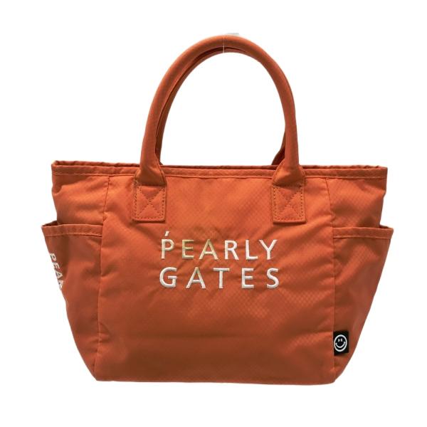 PEARLY GATES パーリーゲイツ カートバッグ ニコちゃん オレンジ系 FR