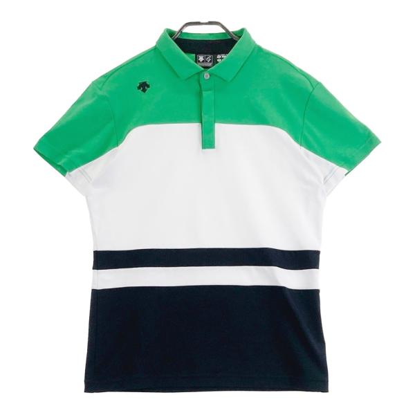 DESCENTE GOLF デサントゴルフ DGMNJA38 半袖ポロシャツ グリーン系 L
