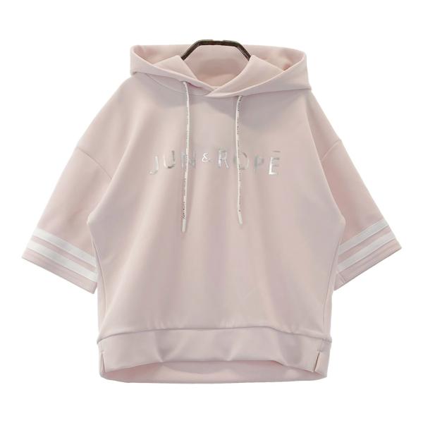 JUN&ROPE ジュン アンド ロペ 半袖パーカー ピンク系 S ゴルフウェア