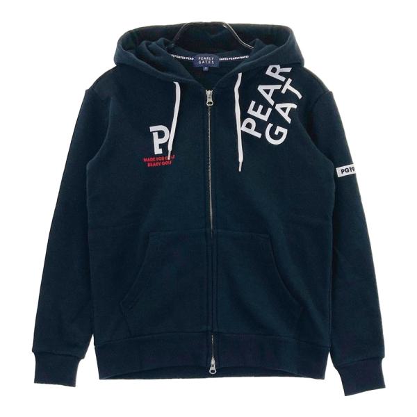 パーリーゲイツ　ネイビーロゴラインパーカー PEARLY GATES パーリーゲイツ 2023年 055-3162202 ジップパーカー