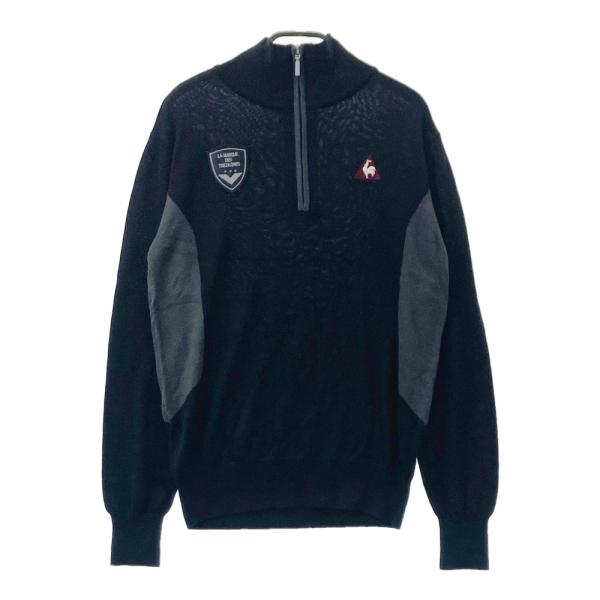 LE COQ GOLF ルコックゴルフ ハーフジップ 長袖ニットセーター ウール