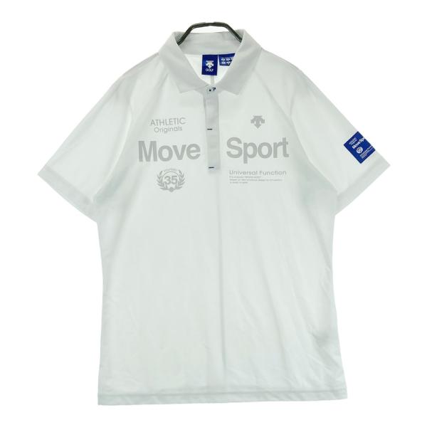 DESCENTE GOLF デサントゴルフ 半袖ポロシャツ ホワイト系 M ゴルフ