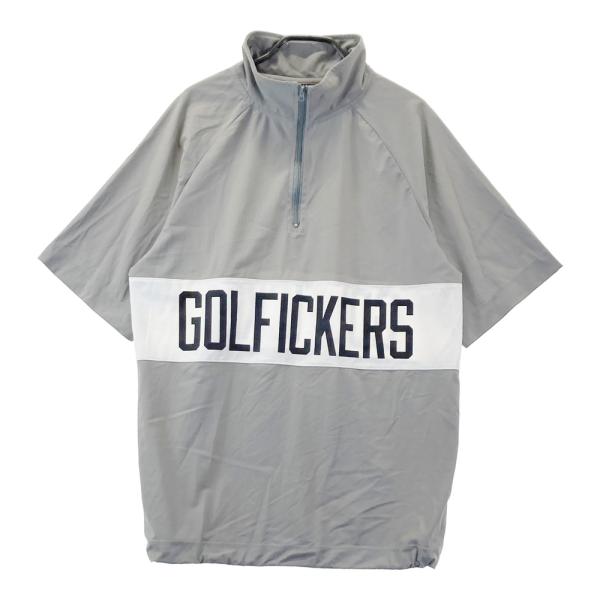Golfickers ゴルフィッカーズ 半袖ハーフジップTシャツ グレー系 L
