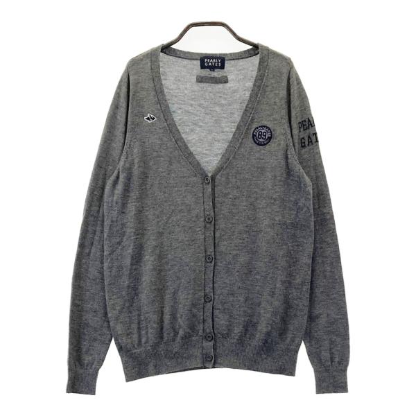 PEARLY GATES パーリーゲイツ ウール ニットカーディガン グレー系 1