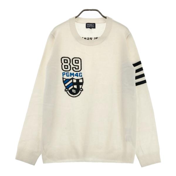 PEARLY GATES パーリーゲイツ カシミヤ混 ニットセーター ホワイト系 6