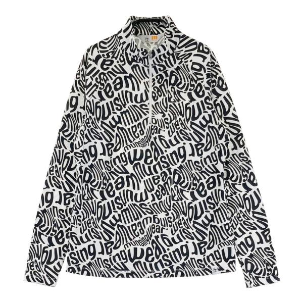 MUNSING WEAR マンシングウェア ハーフジップ長袖Tシャツ 総柄