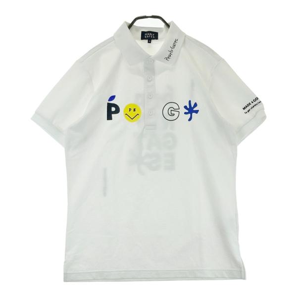 【新品 未使用】パーリーゲイツ　2025春夏新作　メンズ　半袖ポロシャツ　白　L PEARLY GATES パーリーゲイツ 2025年 半袖ポロシャツ ホワイト系 4