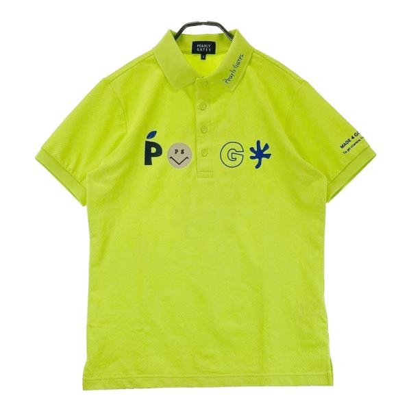 【新品 未使用】パーリーゲイツ　2025春夏新作　メンズ　半袖ポロシャツ　白　L PEARLY GATES パーリーゲイツ 2025年 半袖ポロシャツ グリーン系 4