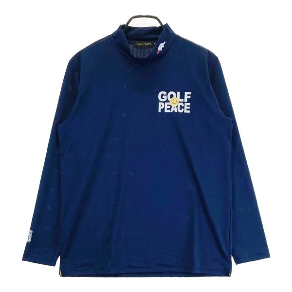 ROUGH&SWELL ラフアンドスウェル 長袖モックネックTシャツ ネイビー系