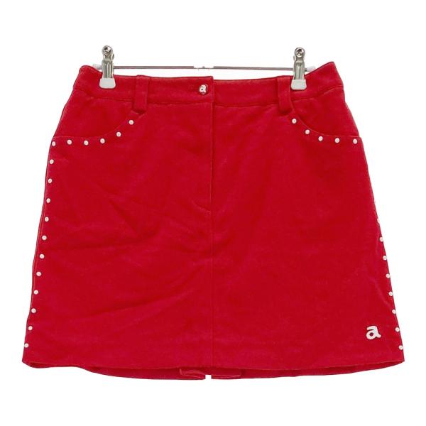 新品】ARCHIVIO アルチビオ 裏地付 ストレッチスカート レッド系 40