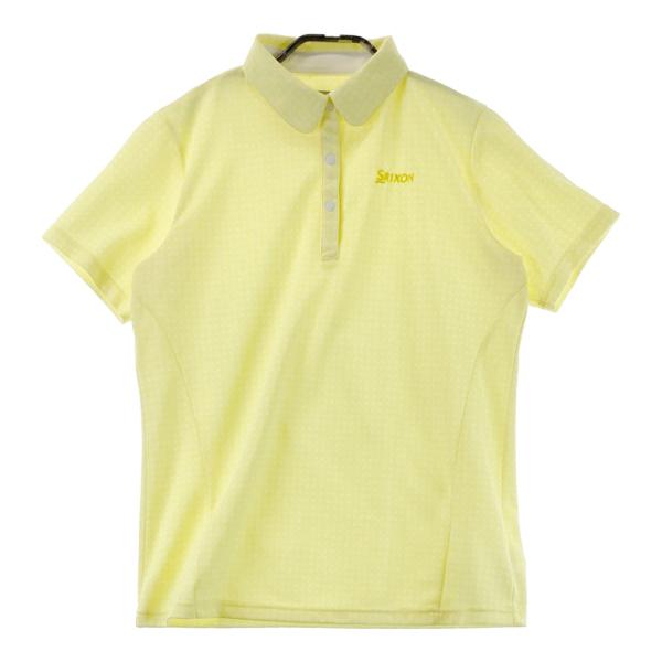 SRIXON スリクソン by DESCENTE 半袖ポロシャツ チェック柄 イエロー系
