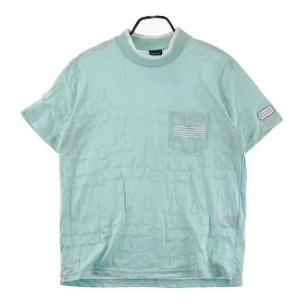 MUTA MARINE ムータマリン 半袖モックネックTシャツ ブルー系 6 ゴルフ