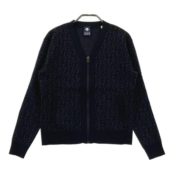 DESCENTE GOLF デサントゴルフ 2024年 ニット ジップジャケット 総柄