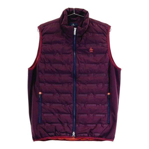 MUNSING WEAR マンシングウェア MGMQJK52 ダウンベスト レッド系 L