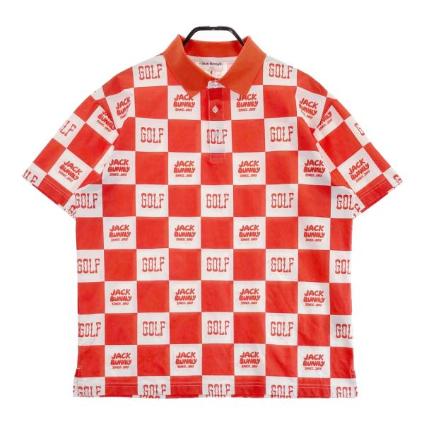 JACK BUNNY ジャックバニー 2025年モデル 半袖ポロシャツ 総柄