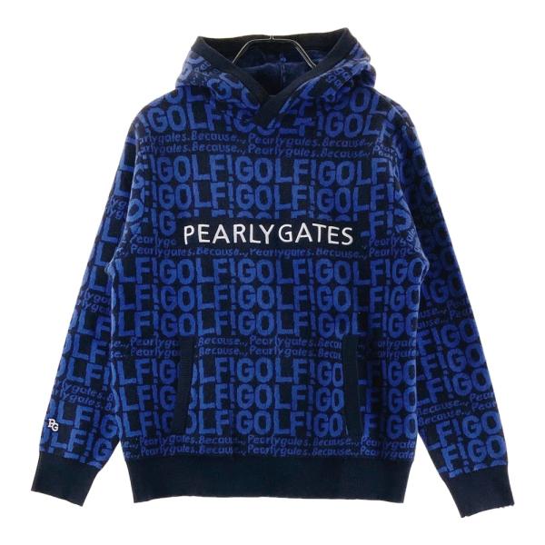 PEARLY GATES パーリーゲイツ フード付 ニットセーター カシミヤ混