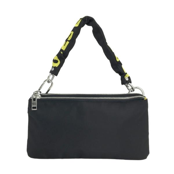 DIESEL シルバー クラッチバッ DIESEL ディーゼル ショルダー付 クラッチバッグ ブラック系